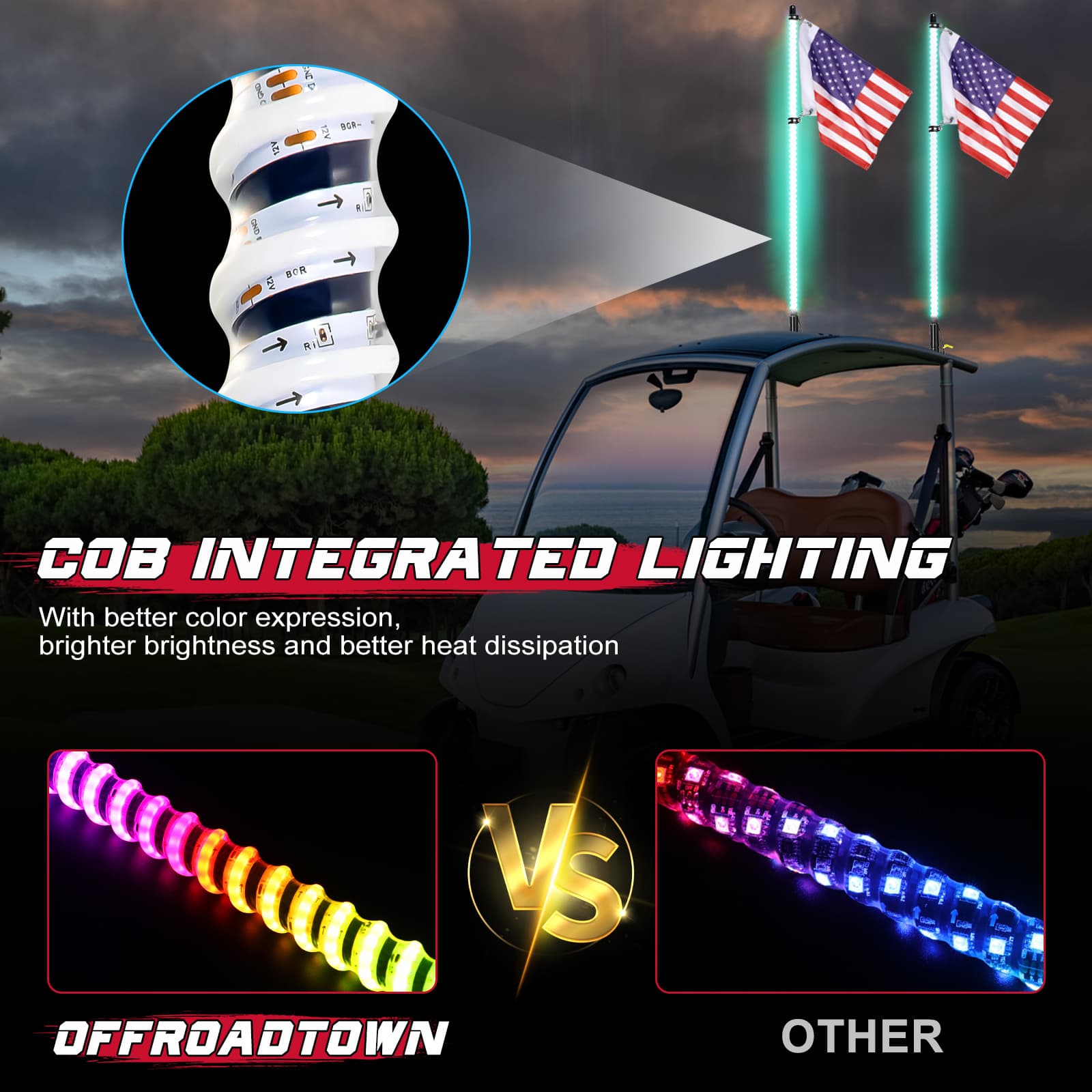 4 foot led whips