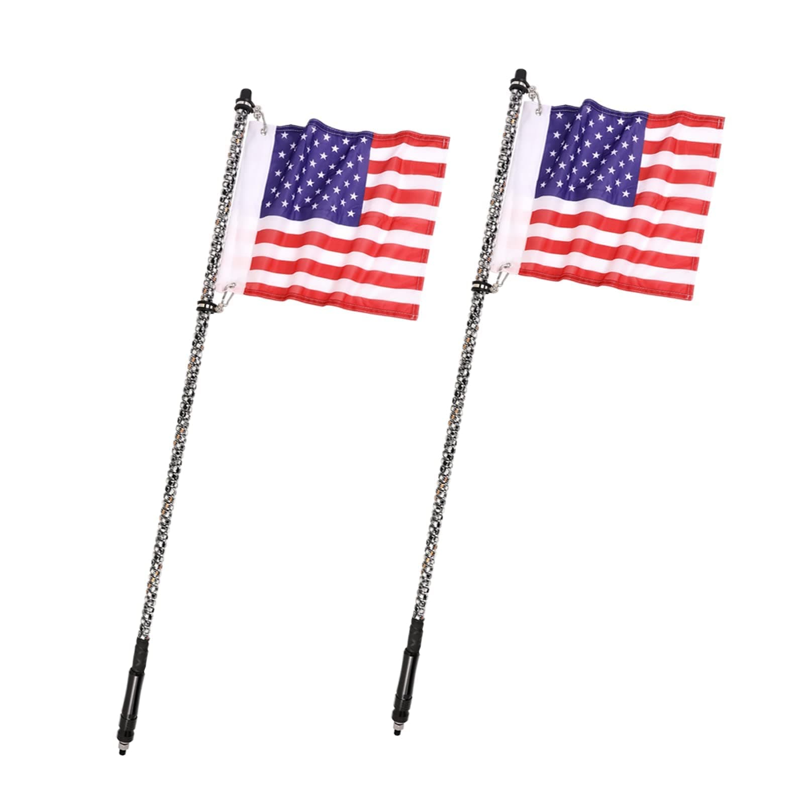 2PCS 4FT LED WHIP LIGHTS WITH FLAG POLE REMOTE CONTROL