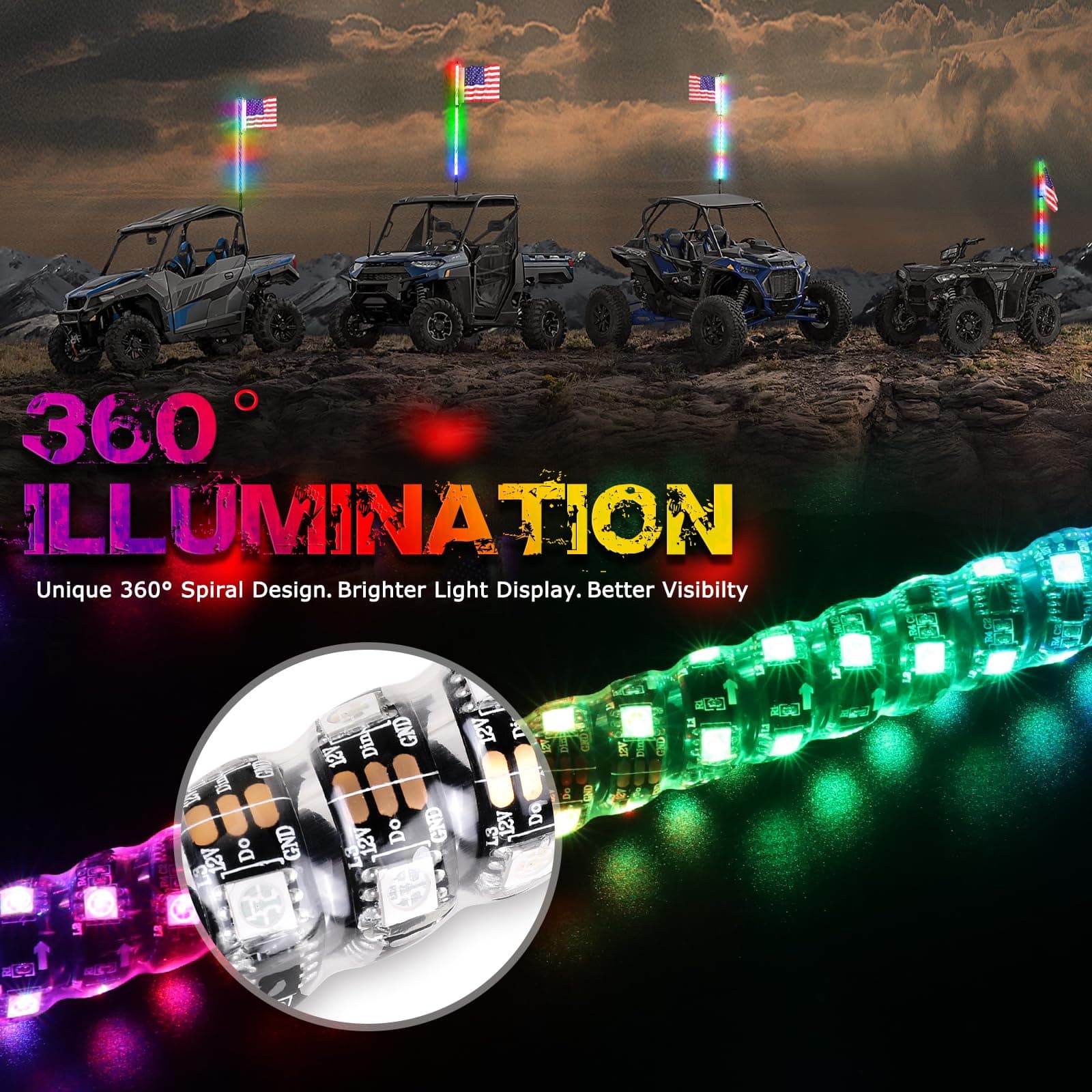 4ft led whips