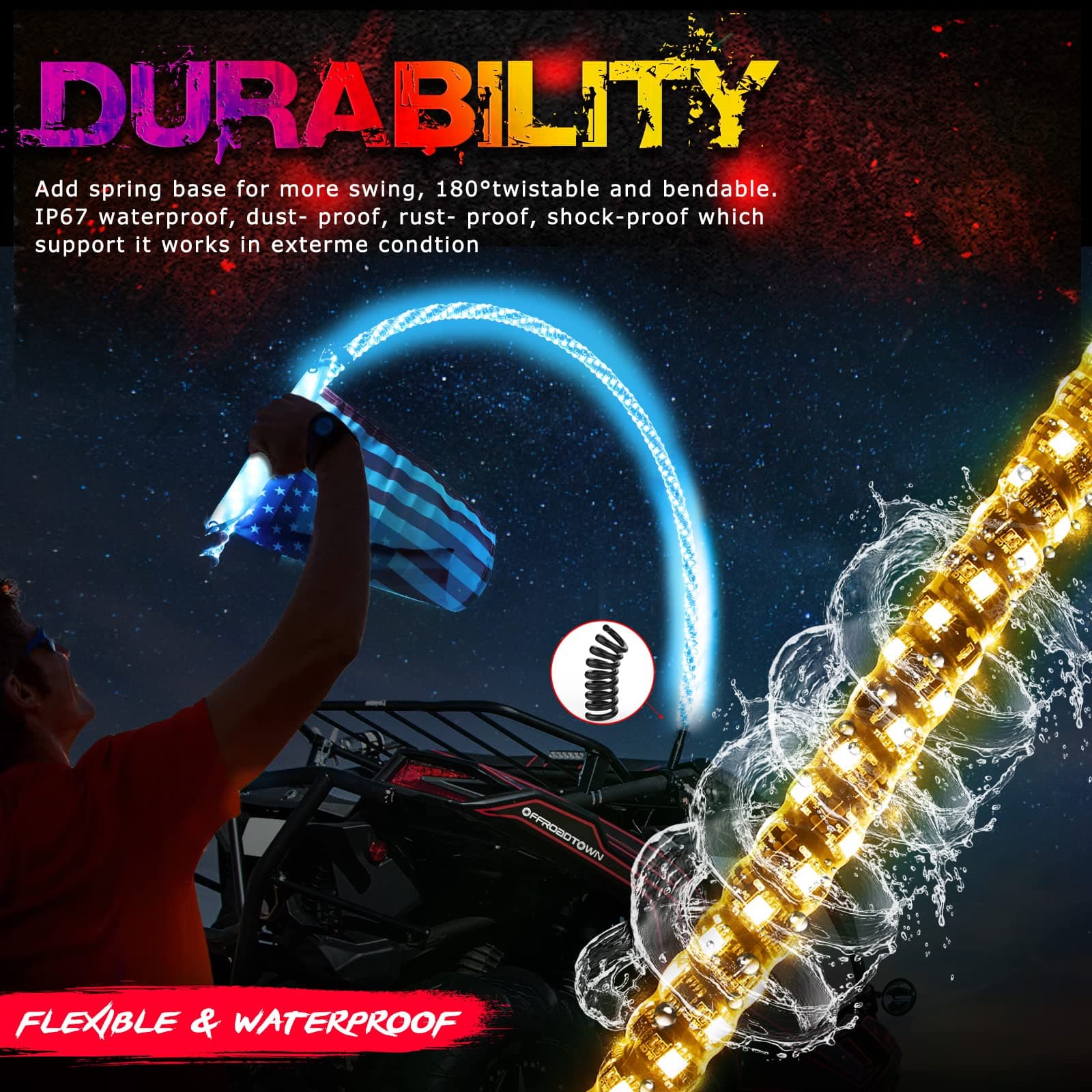 6FT LED Whip