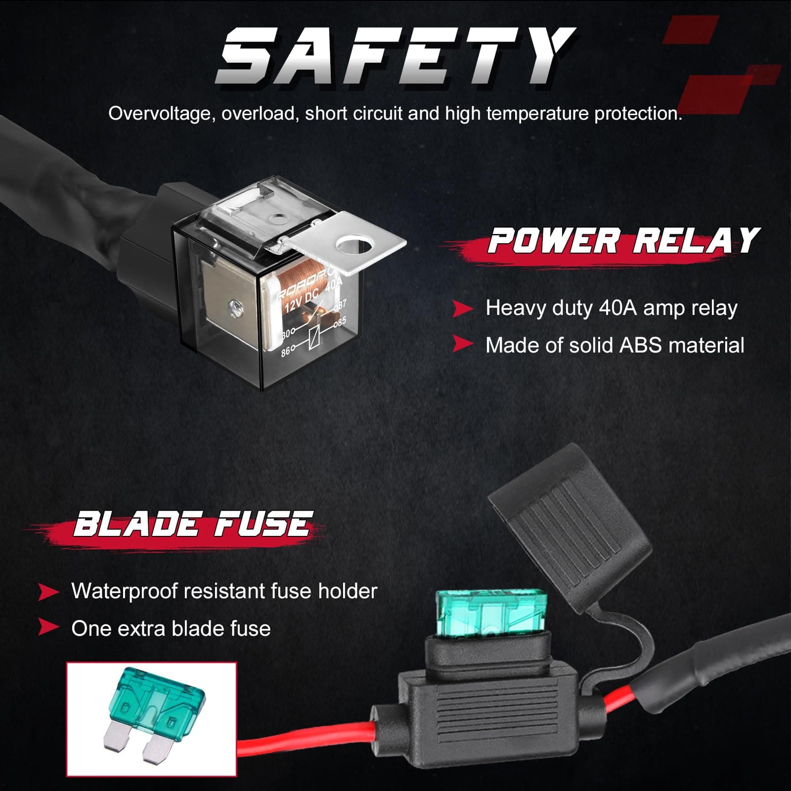 Fuse Relay waterproof harness