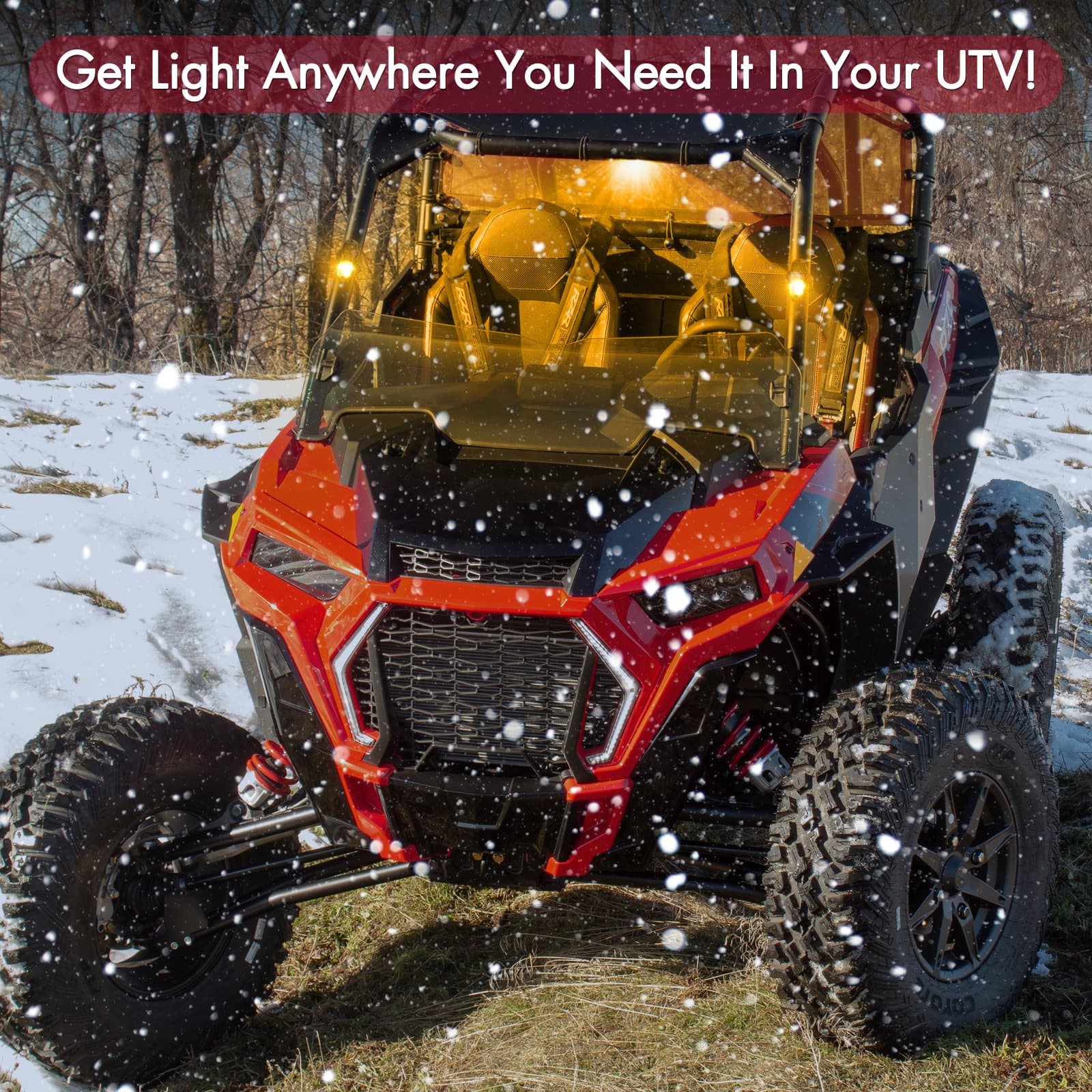 amber dome light for utv