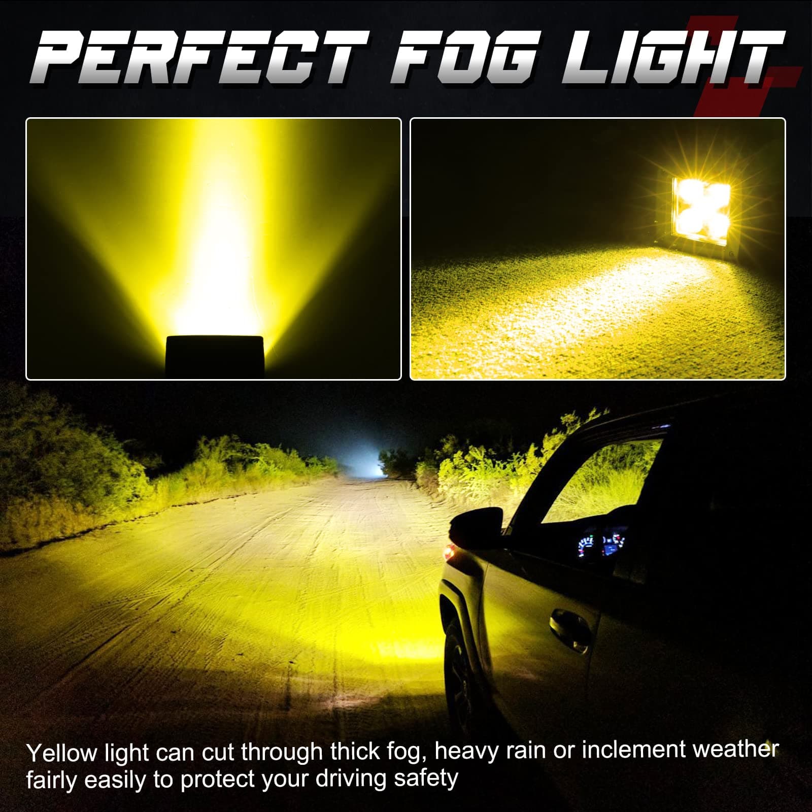 amber led cube lights