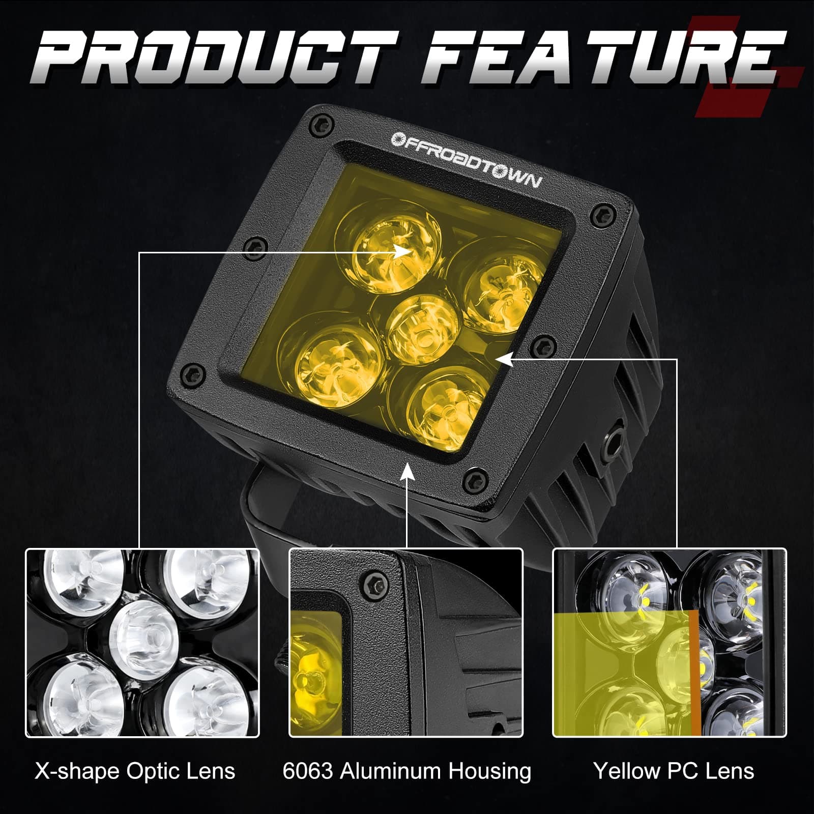 amber led pod lights