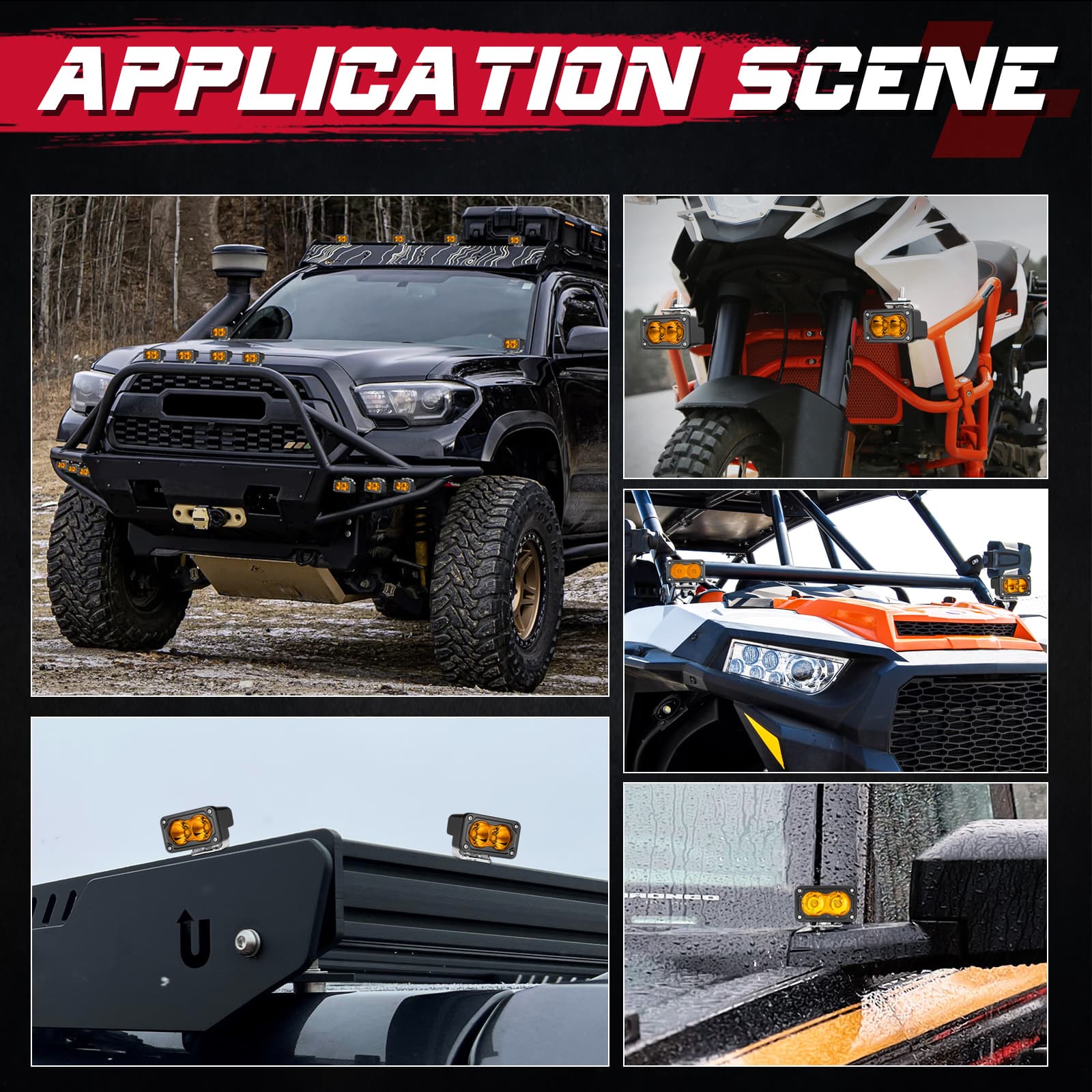 amber offroad lights