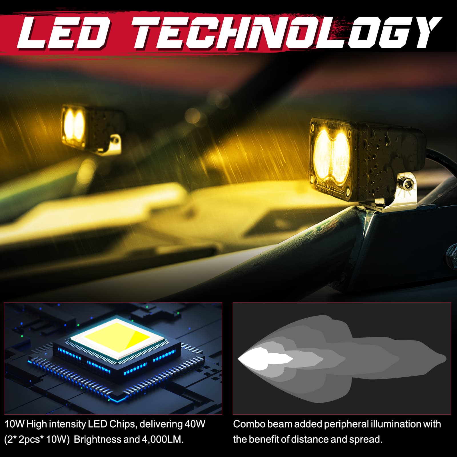 amber pod lights