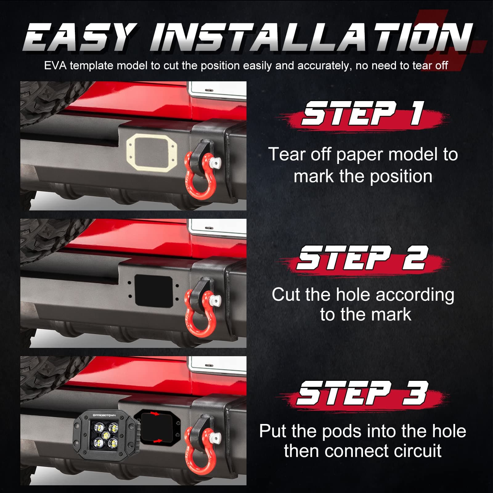 flush mount led light pods