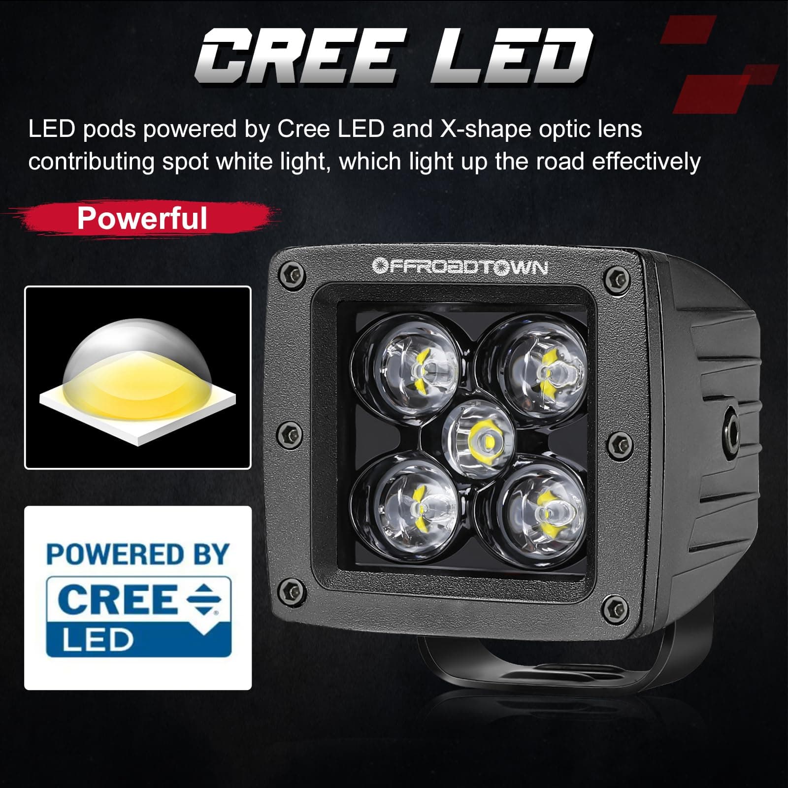 led cubes for truck