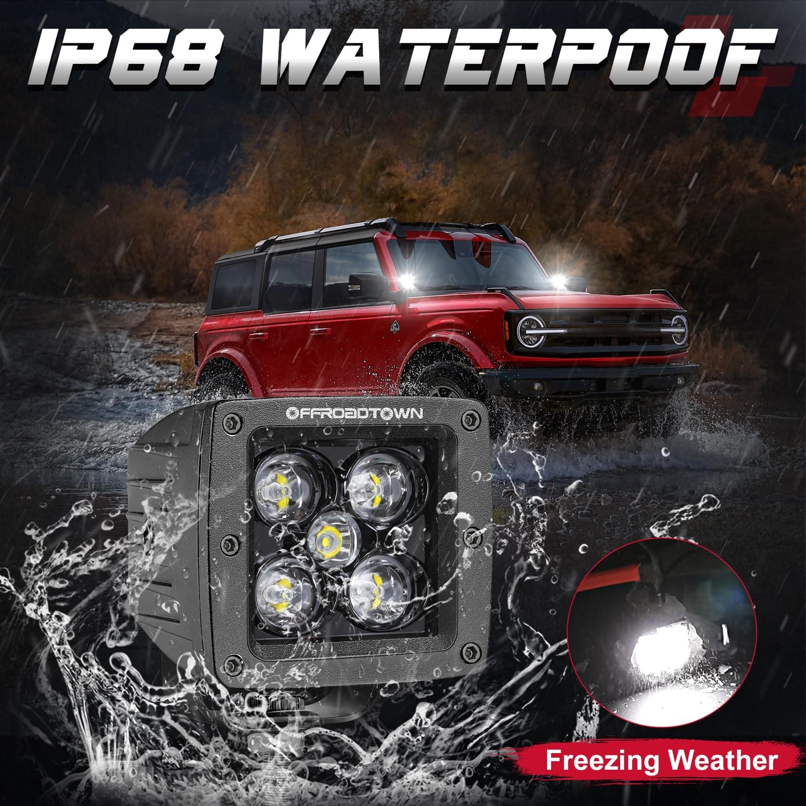 led cubes for utv