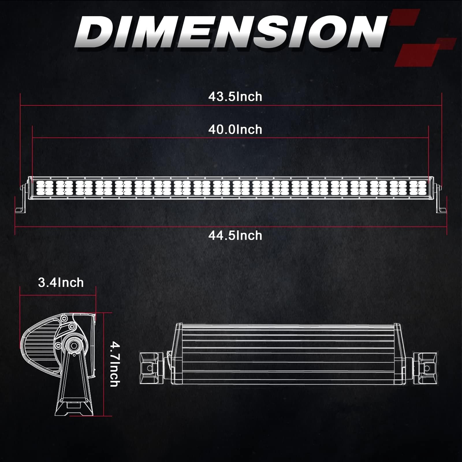 led light bar 40inch