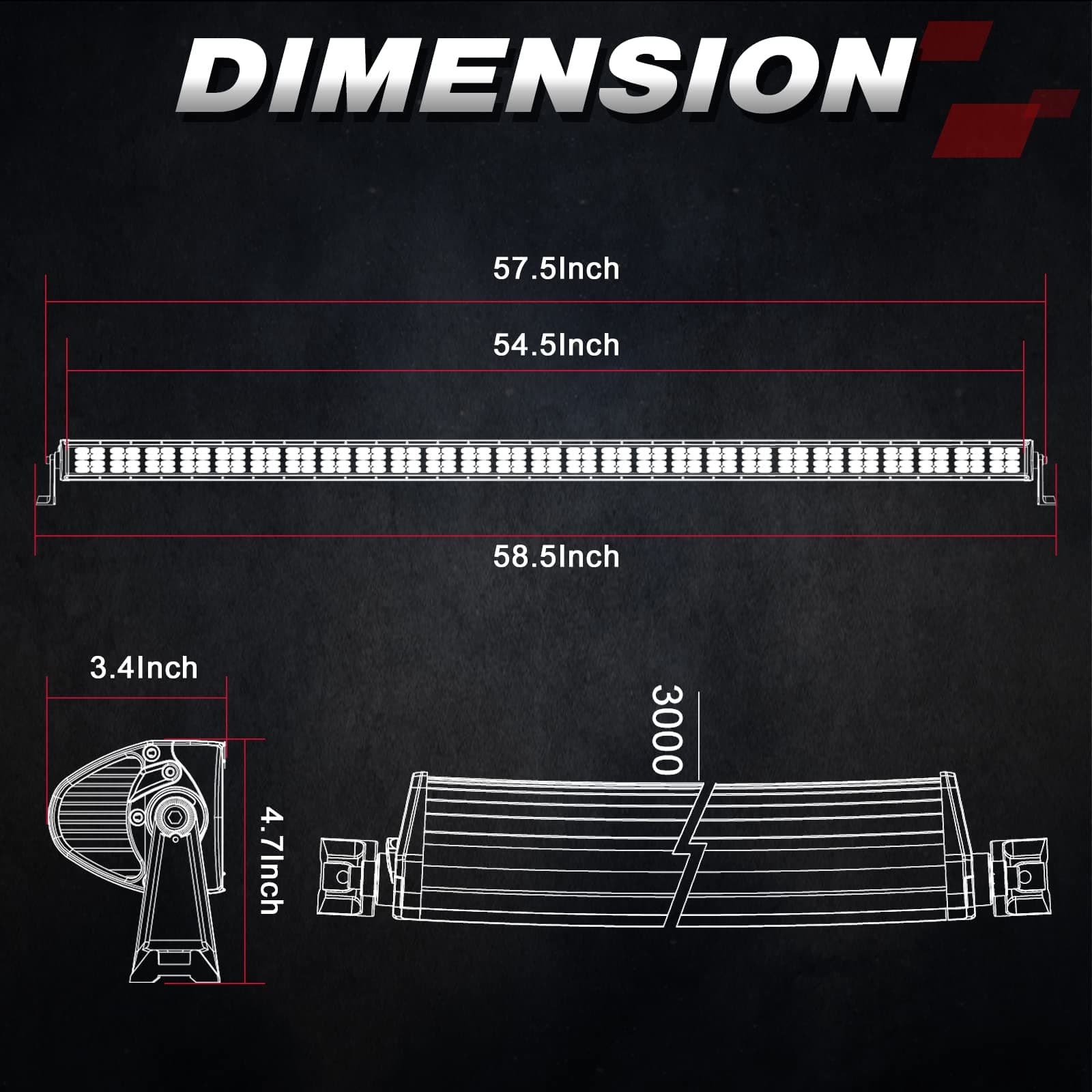 led light bar 54