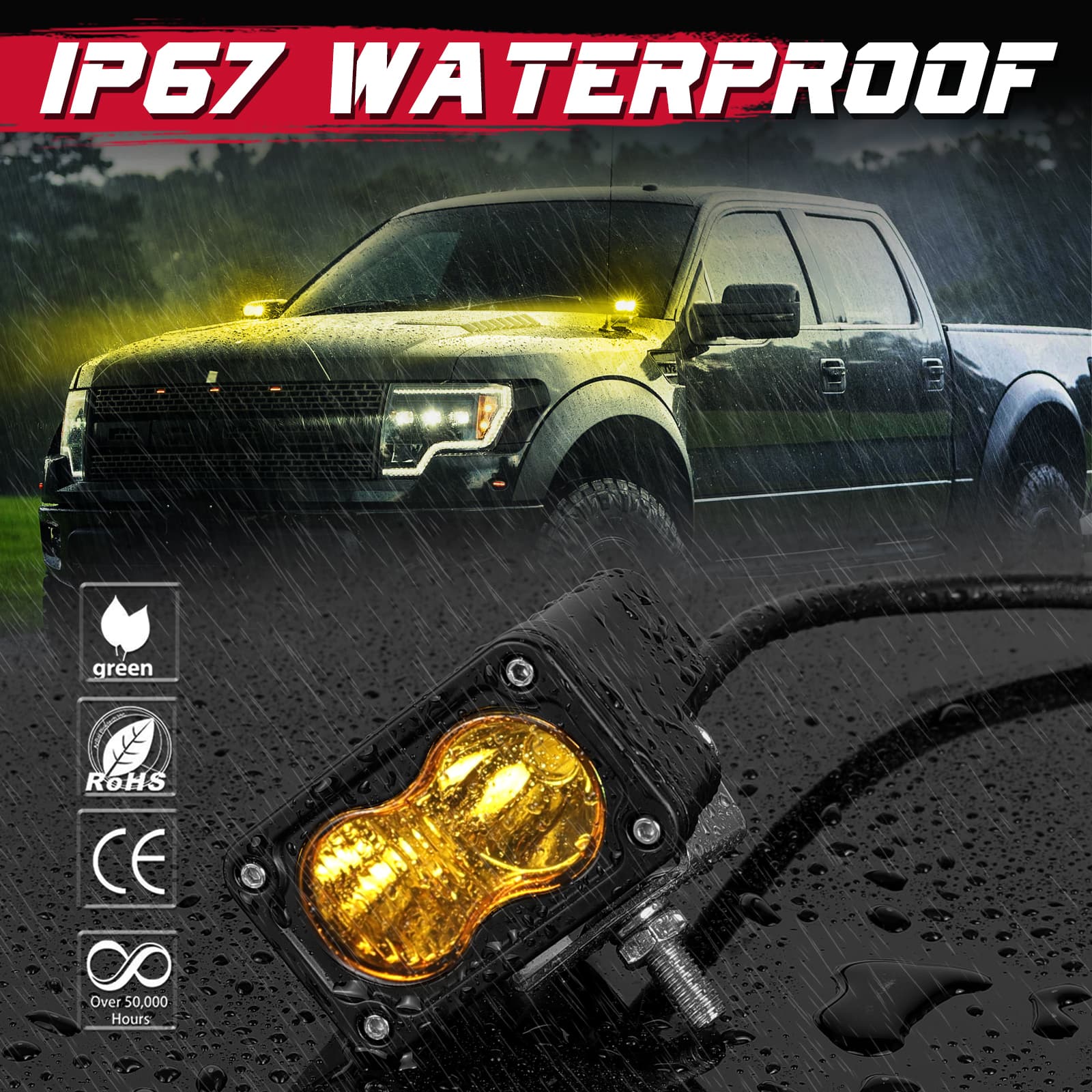 led pods yellow