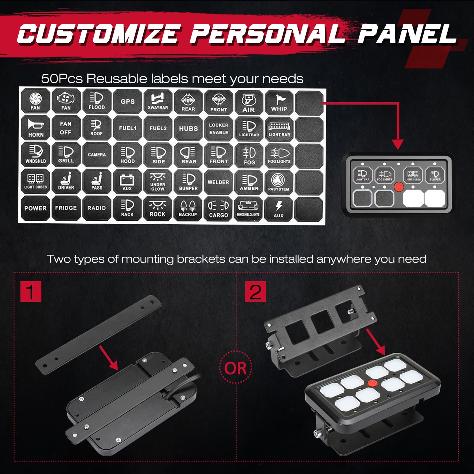 relay fuse box switch panel