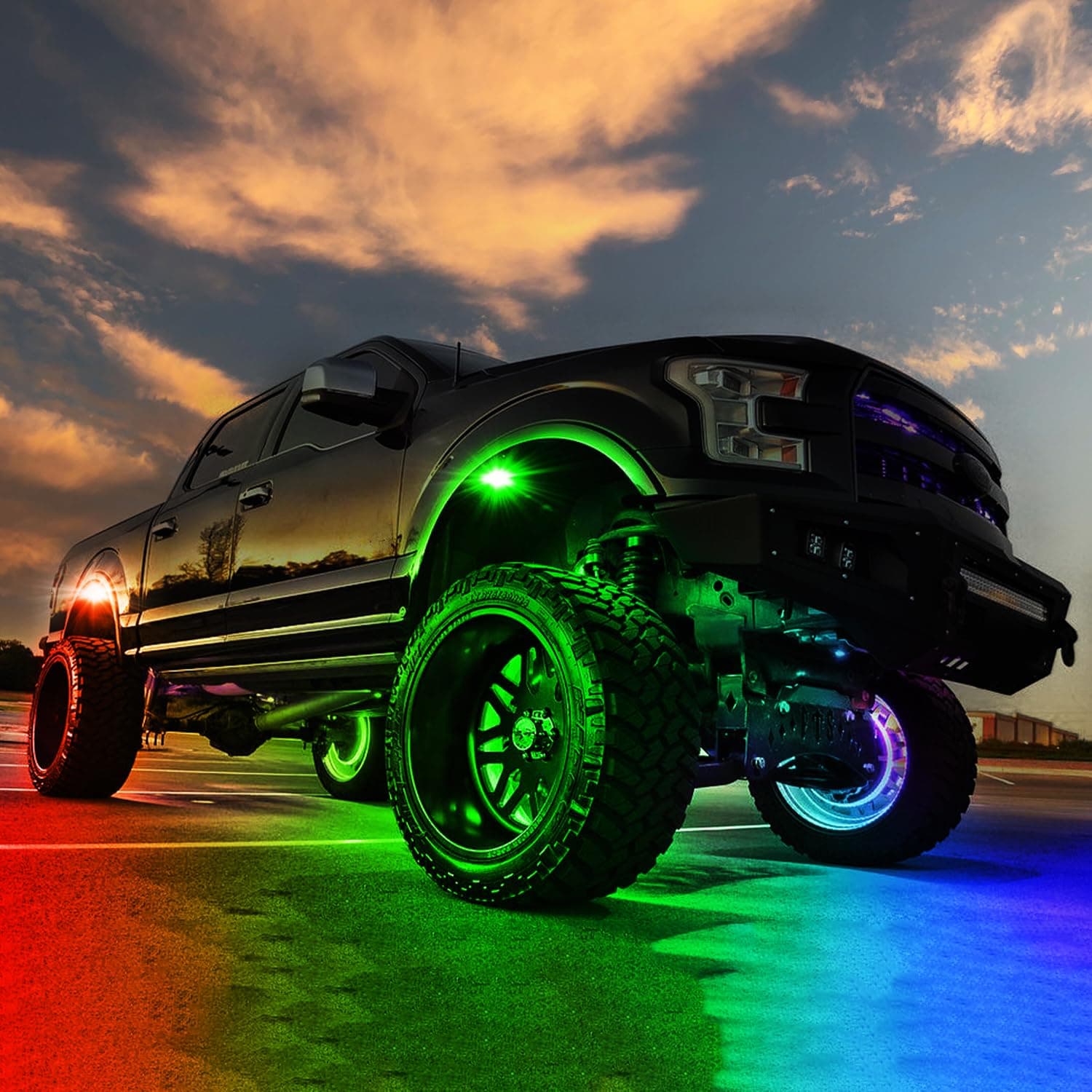 rgb rock light for truck