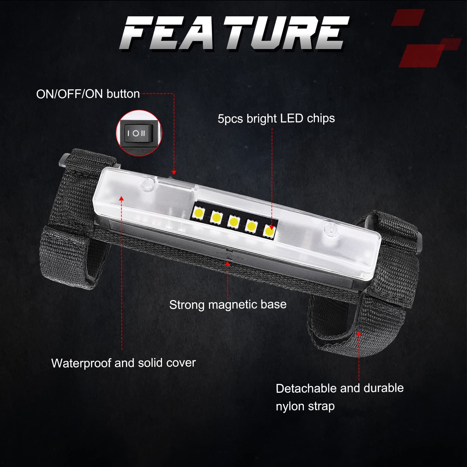 white led utv dome light