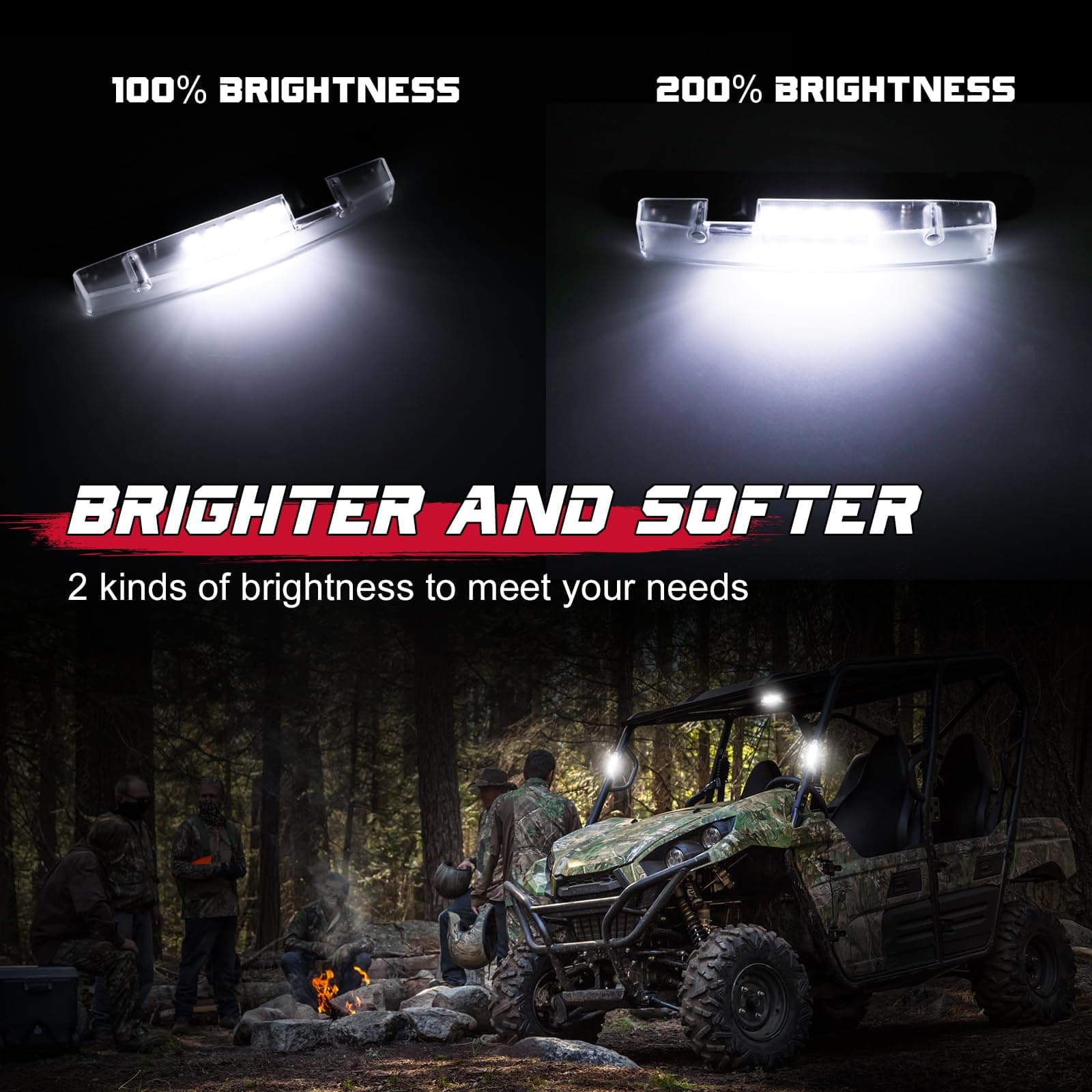 white utv dome light