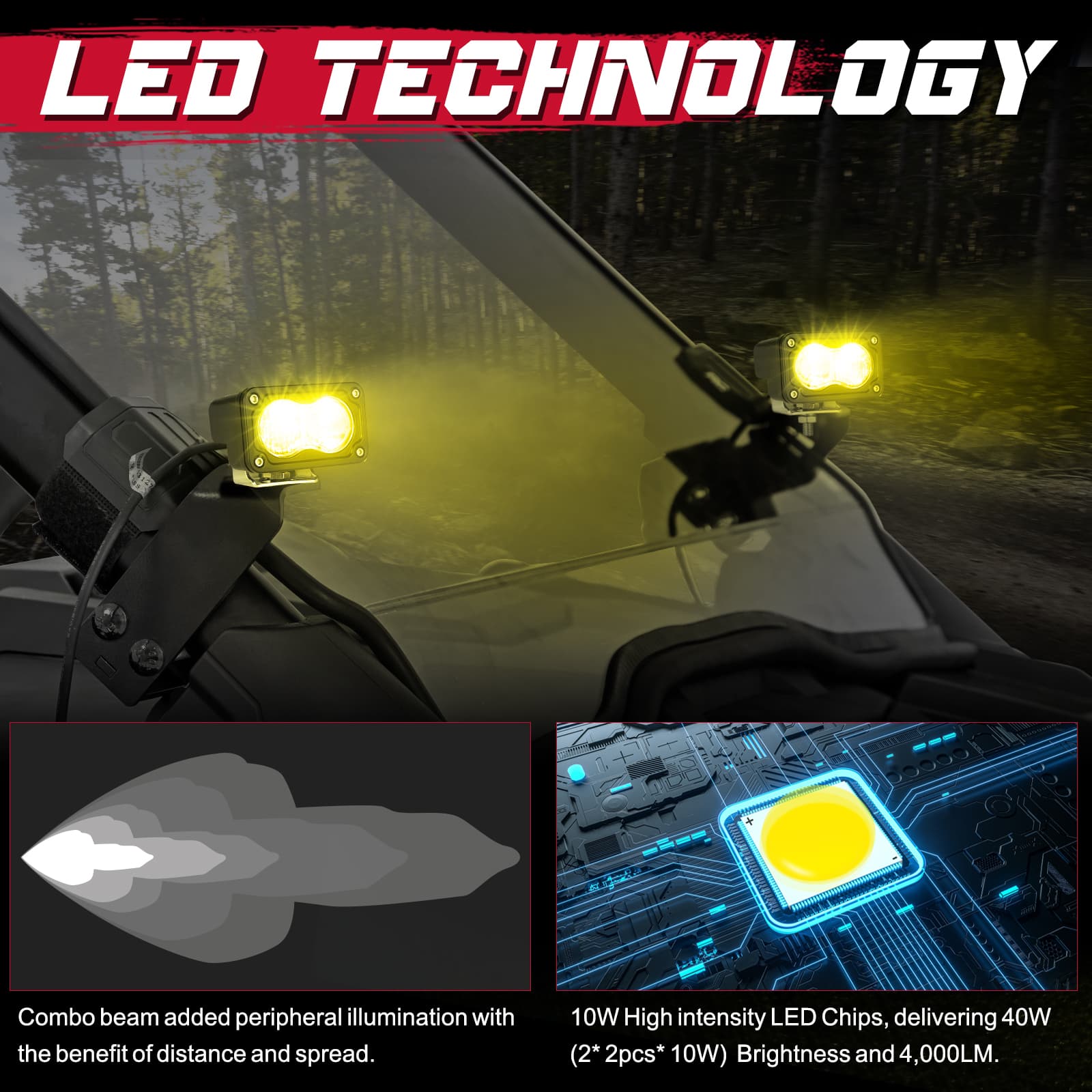 yellow pod lights