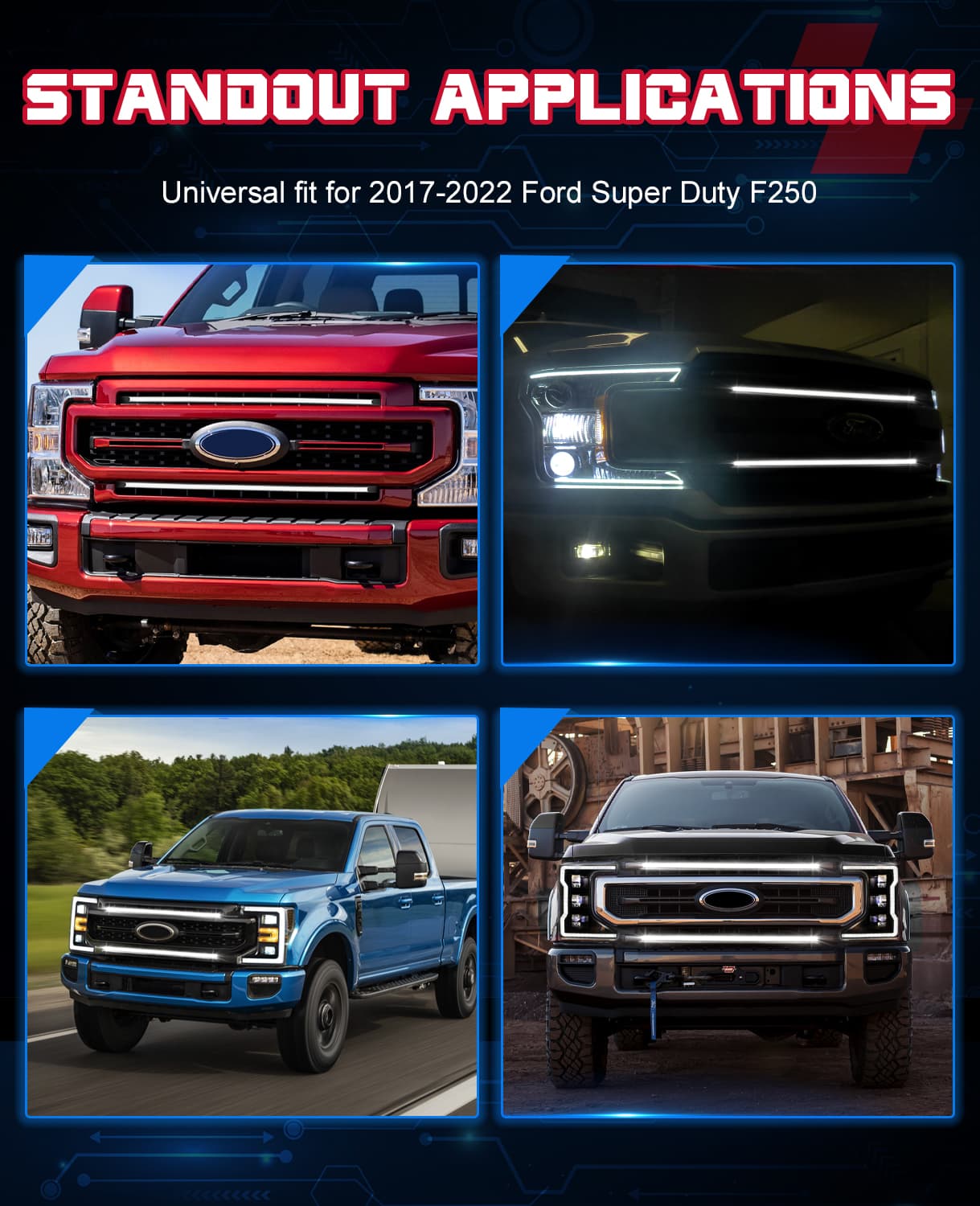 led grille light for ford