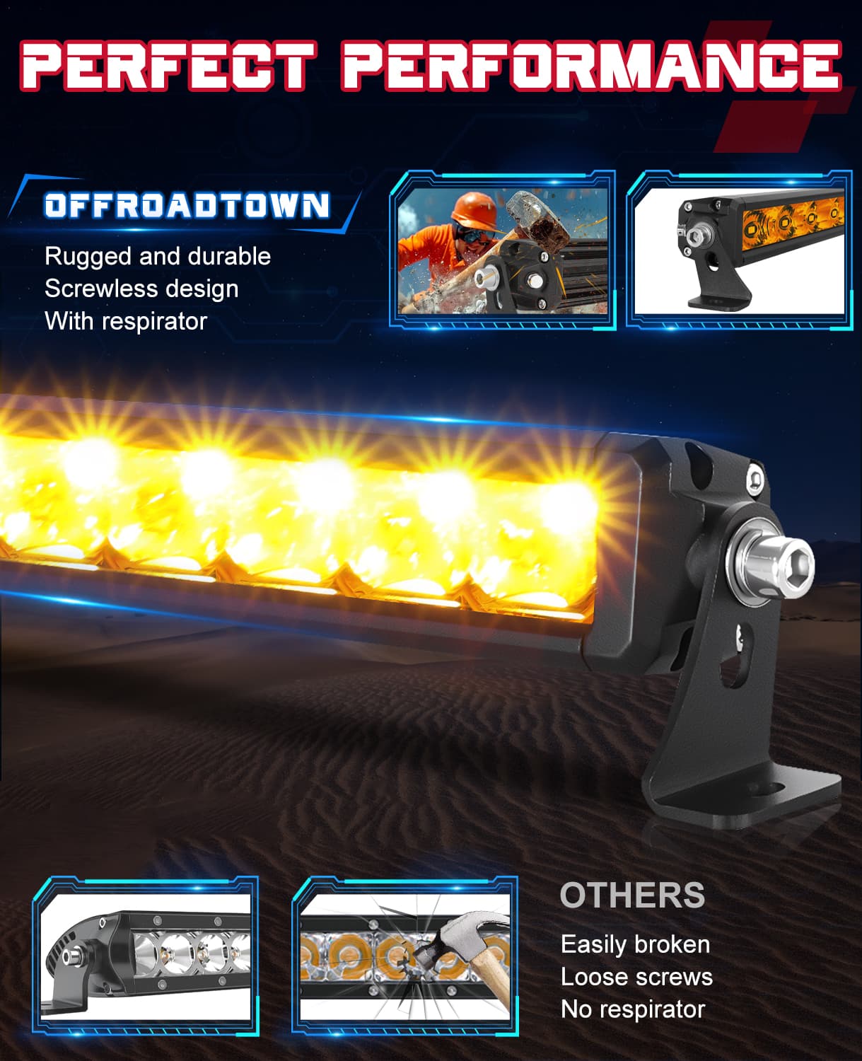 8” light bar
