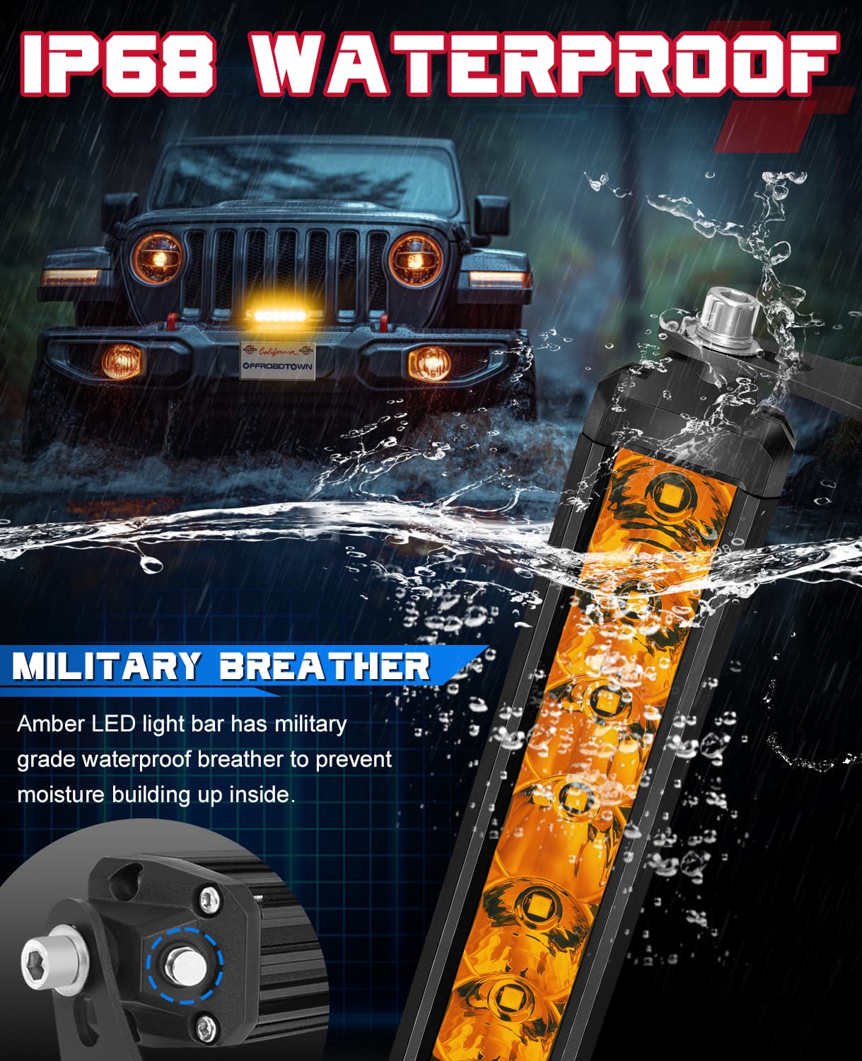 amber led light bar
