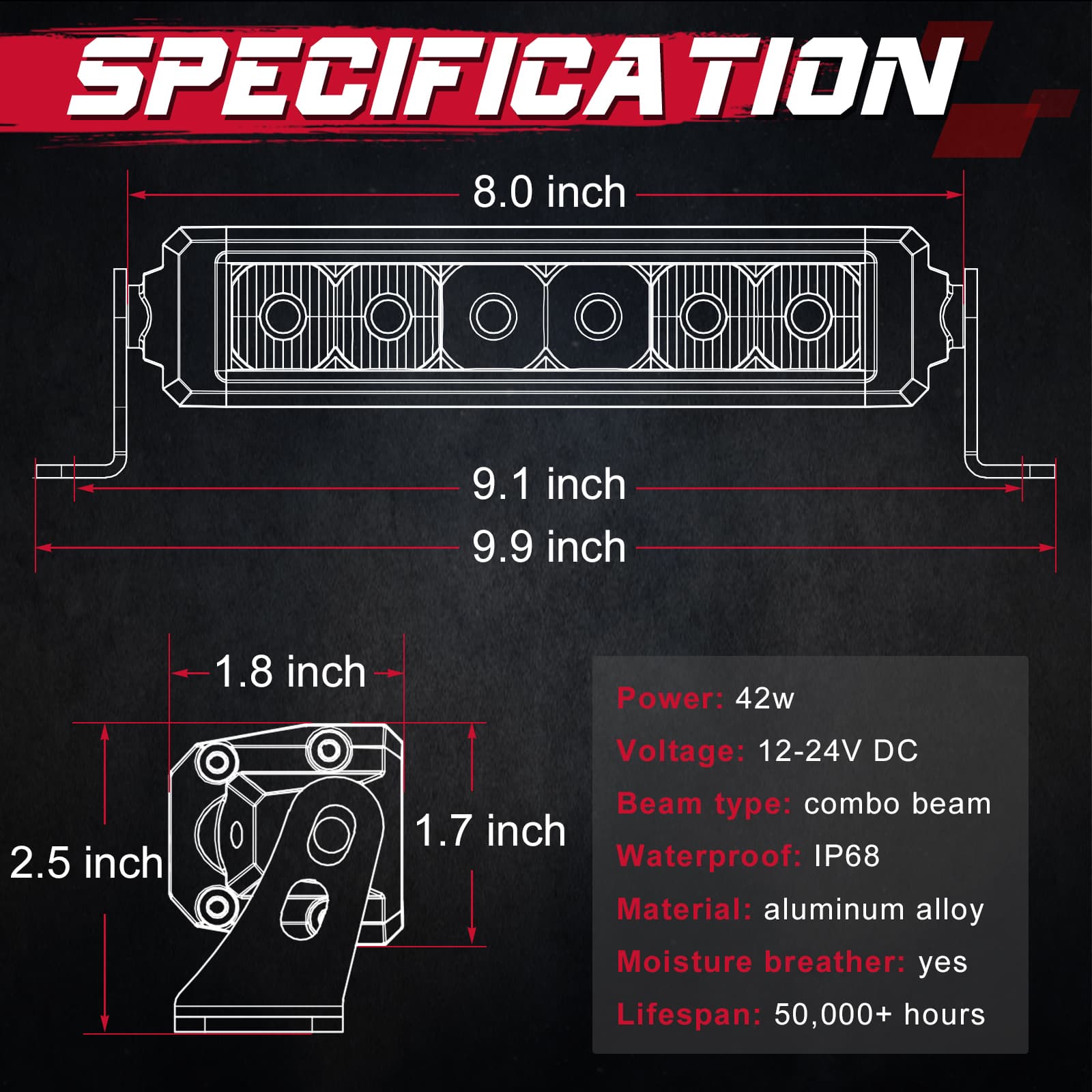 Single Row LED Light Bar