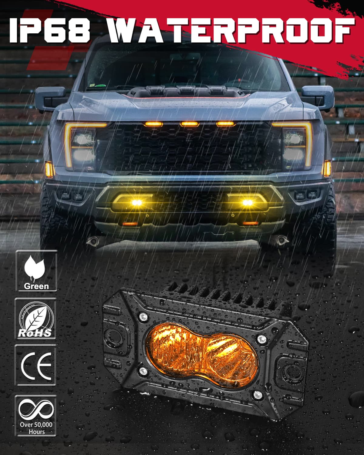 flush mount led lights amber