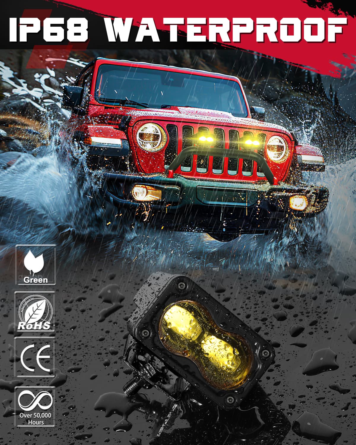 yellow led fog lights for trucks