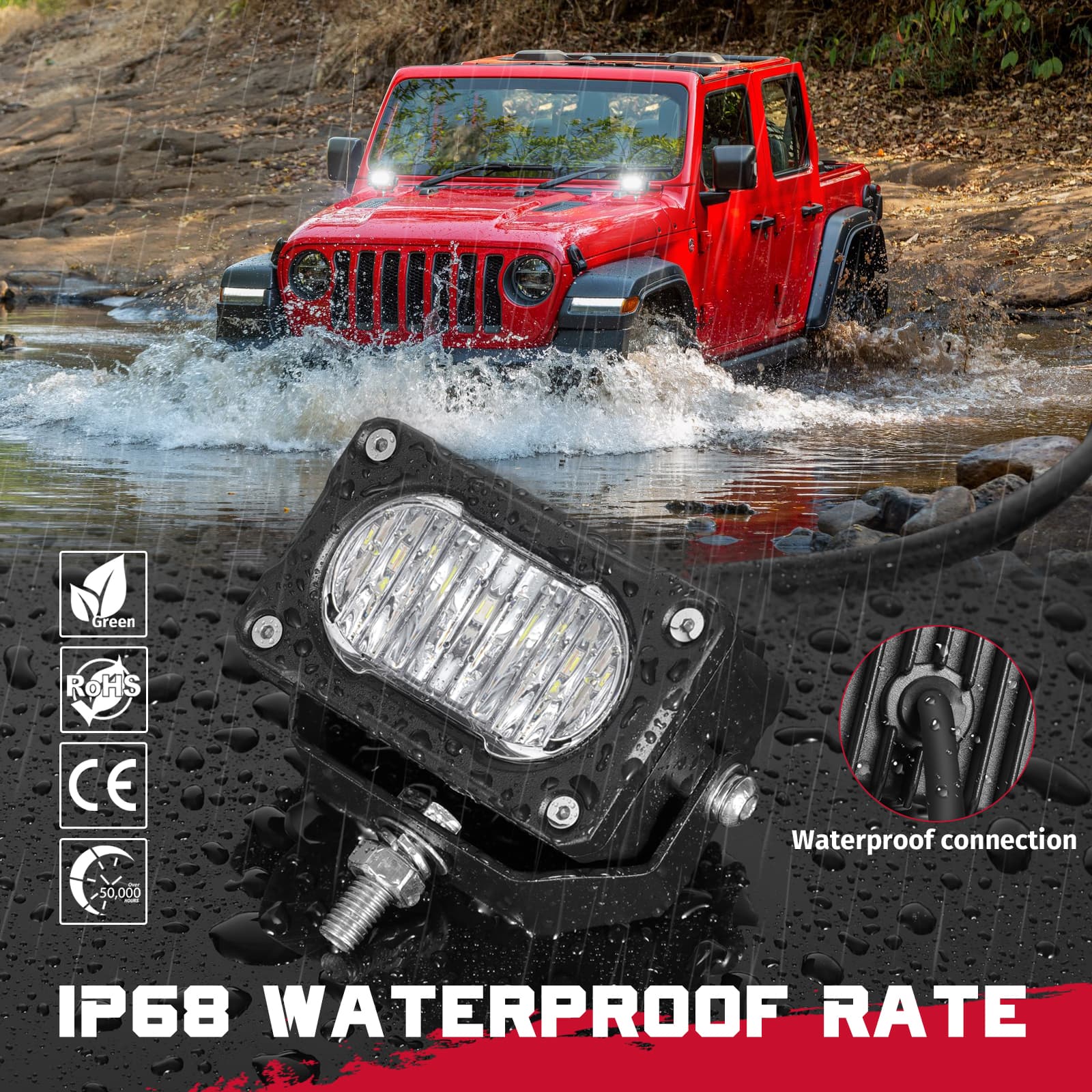 3×2 small 12v backup lights for trucks