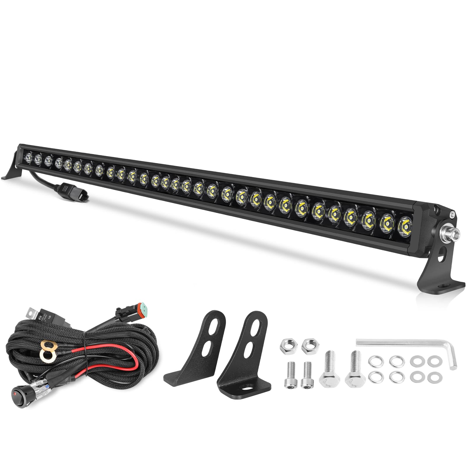 30 inch 300W Single Row LED Light Bar – BSR3D