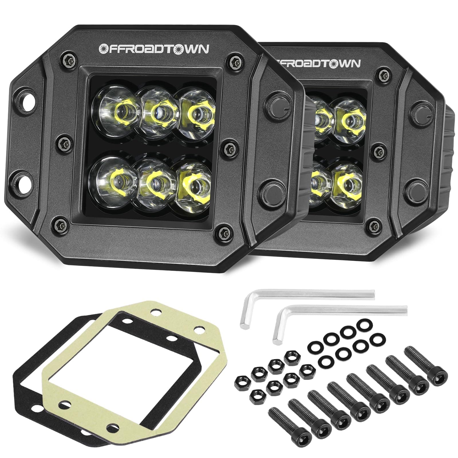 5INCH 60W CREE FLUSH MOUNT LED PODS WHITE