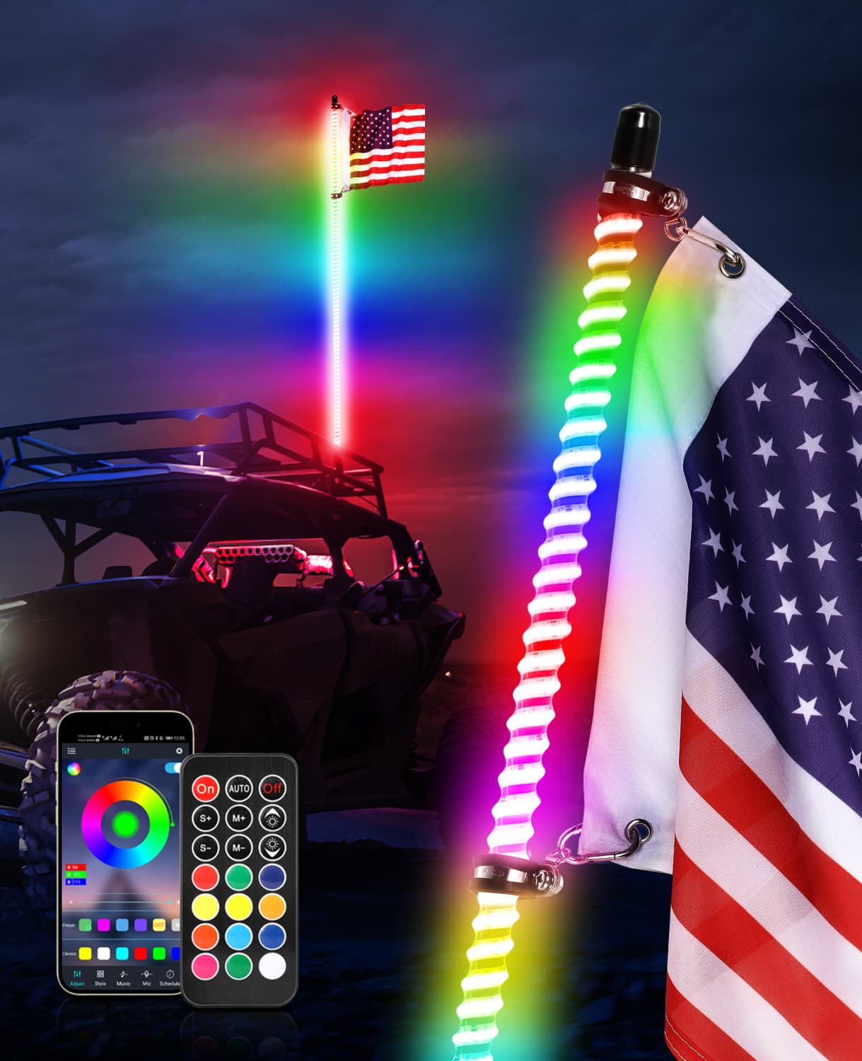led whip light