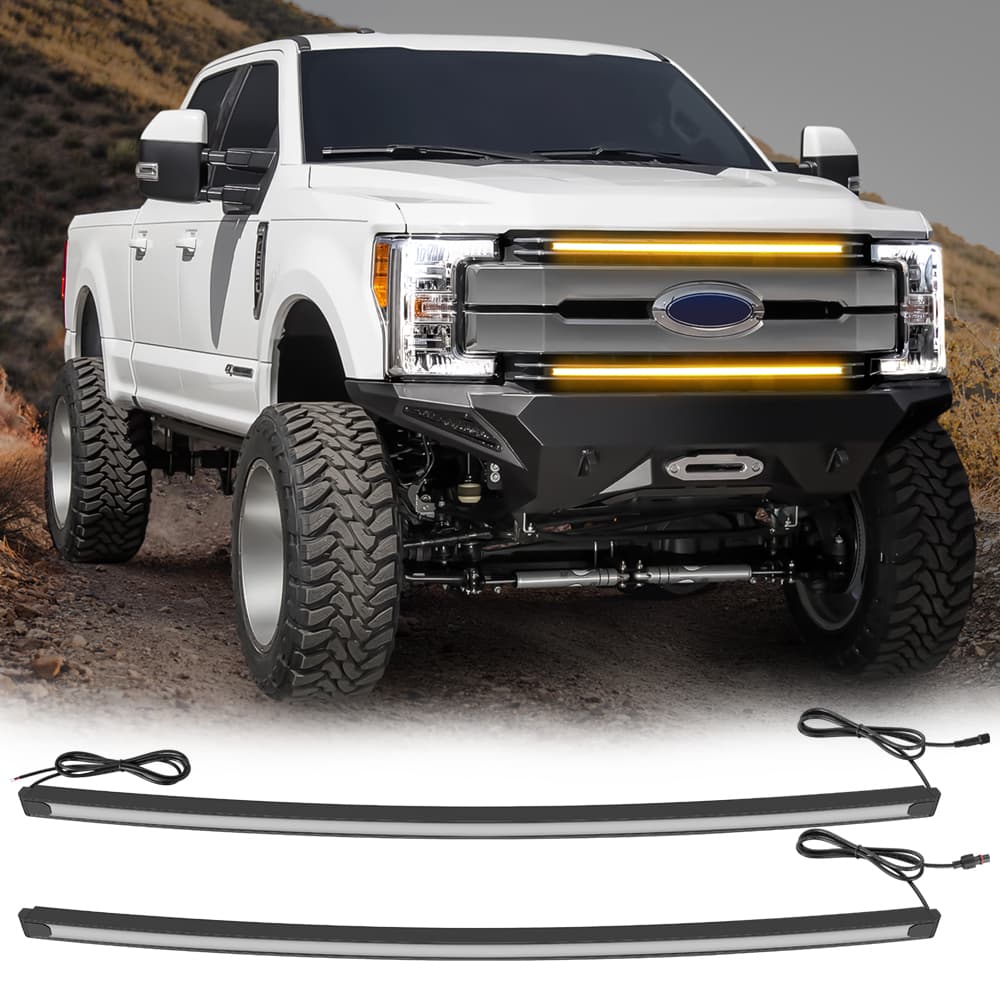 37 INCH LED GRILLE LIGHT BAR KIT AMBER for FORD