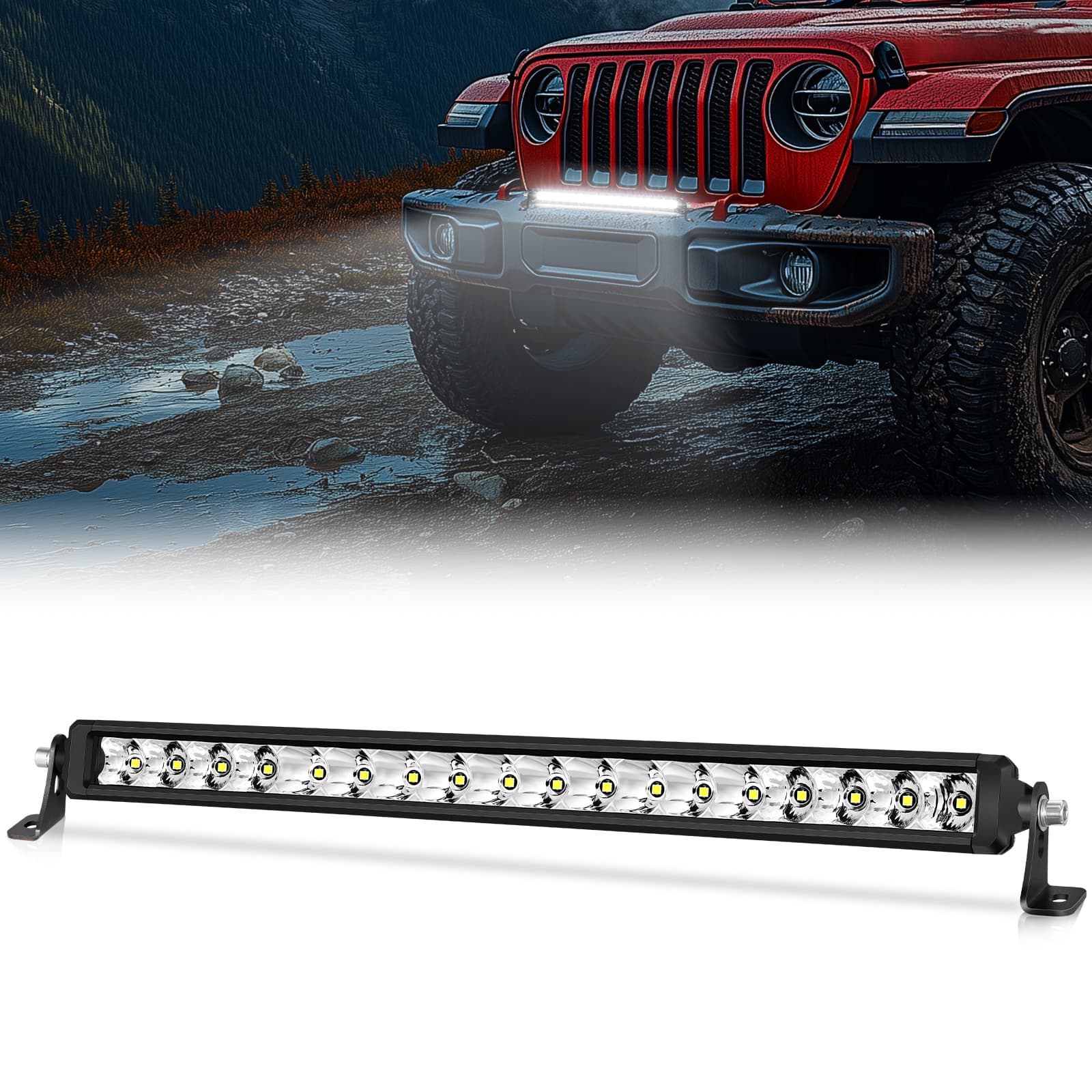 20 Inch Single Row LED Light Bar